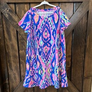 Lilly Pulitzer Girls Mara Dress Luminescent Soutache, XL (12-14)